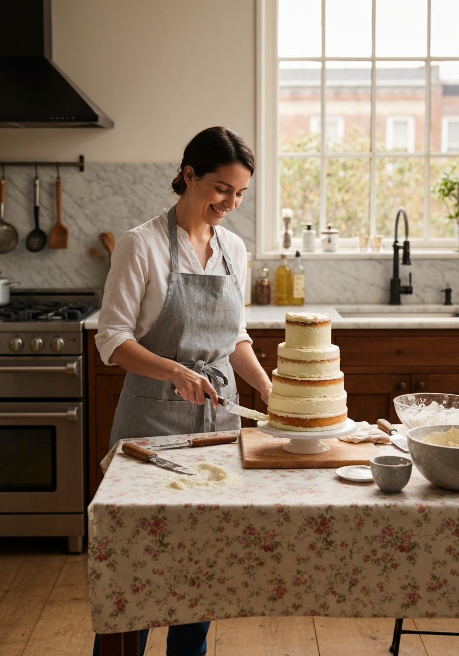 Nasreen working in the Nassu Licious studio