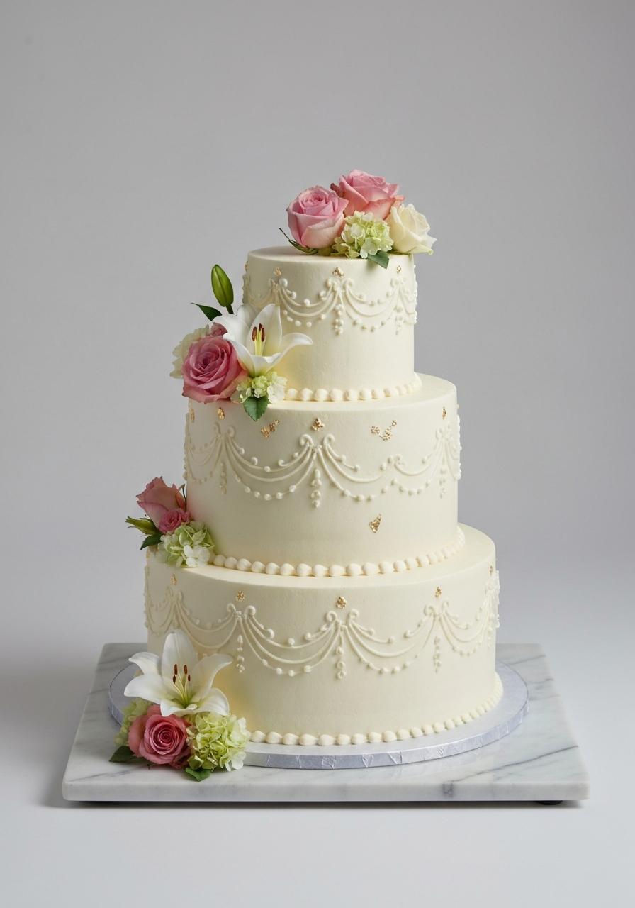 Three-Tier Wedding Cake